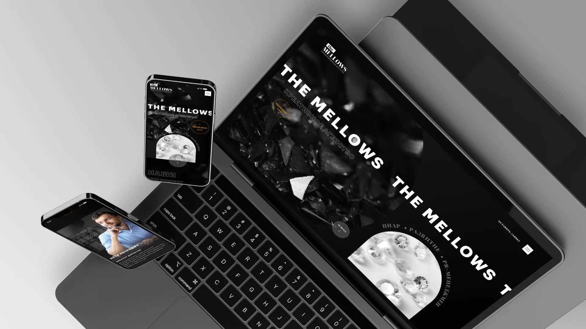 Разработка сайта креативного агентства «The Mellows» в Полысаево